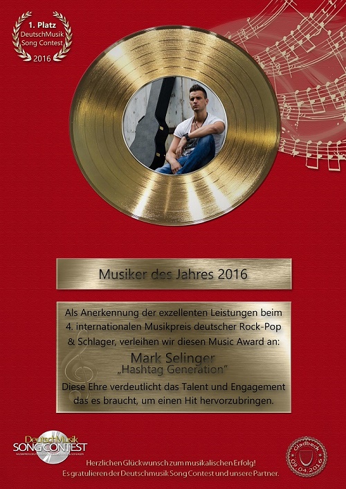 Gold-News-247.de - Gold Infos & Gold Tipps | Deutschmusik song contest - Music-Award 2016